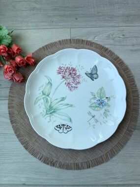 Lenox Buttertly Meadow Dinner
Plate SWALLOWTAIL floral farmhouse cottage decor